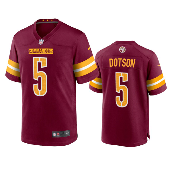 Men's Washington Commanders Jahan Dotson Burgundy 2022 NFL New Draft Limited Jersey