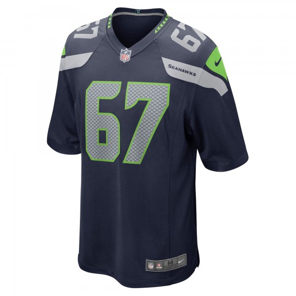 Men's Seattle Seahawks Charles Cross Nike Navy Player Game Jersey