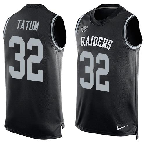 Nike Las Vegas Raiders #32 Jack Tatum Black Team Color Men's Stitched NFL Limited Tank Top Jersey