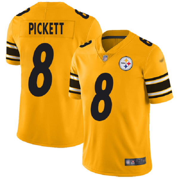 Men's Kenny Pickett Pittsburgh Steelers Nike 2022 NFL Draft First Round Pick Limited Jersey - Yellow