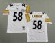 Men's Pittsburgh Steelers #58 Jack Lambert White Jersey