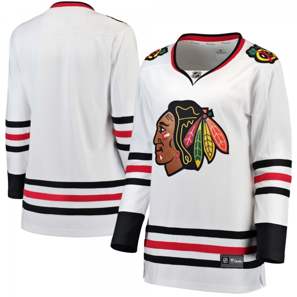 Women's Chicago Blackhawks Fanatics White Away Breakaway Jersey