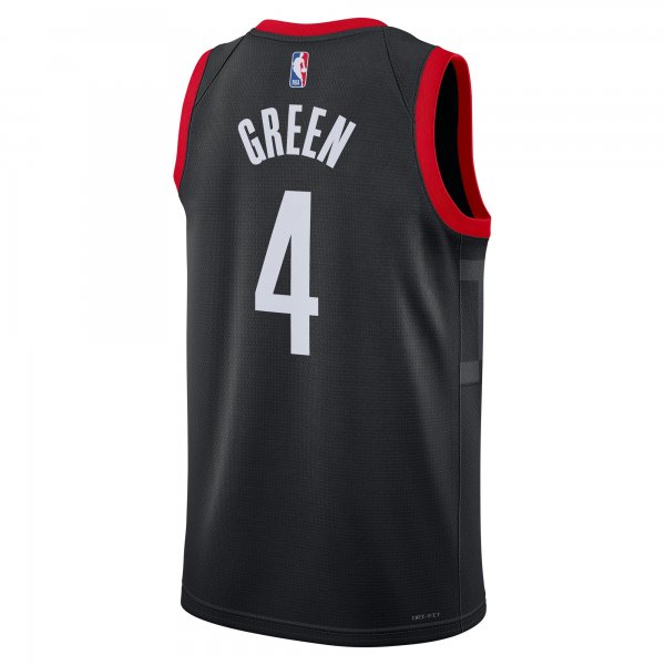 Unisex Houston Rockets Jalen Green Jordan Brand Black Swingman Jersey - Statement Edition