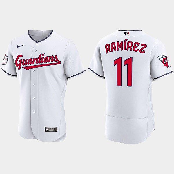 Jose Ramirez Cleveland Guardians 2022 Home Men's Jersey - White