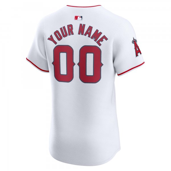 Men's Los Angeles Angels Nike White Home Elite Custom Jersey