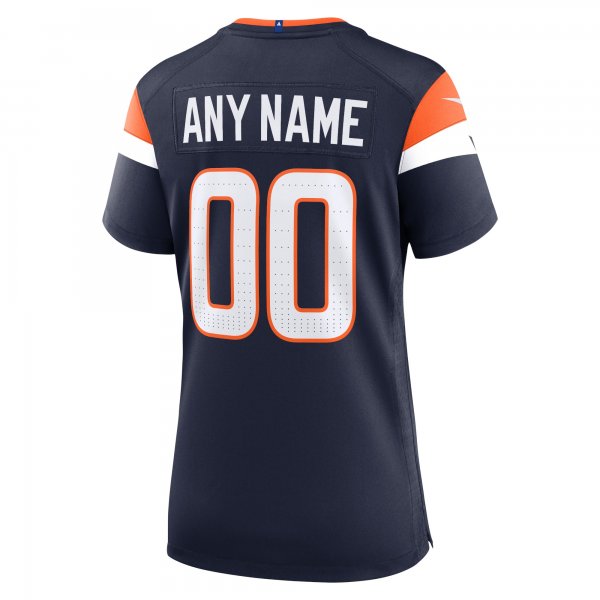 Women's Denver Broncos  Nike Navy Alternate Custom Game Jersey