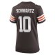 Women's Cleveland Browns Anthony Schwartz Nike Brown Game Jersey