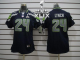 Nike Seattle Seahawks #24 Marshawn Lynch Steel Blue Team Color Super Bowl XLIX Women's Stitched NFL Limited Jersey