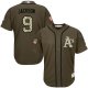 Oakland Athletics #9 Reggie Jackson Green Salute to Service Stitched MLB Jersey