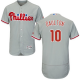 Philadelphia Phillies #10 Darren Daulton Grey Flexbase Collection Stitched MLB Jersey