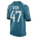 Men's De'Shaan Dixon Jacksonville Jaguars Nike Teal Team Game Player Jersey