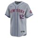 Men's New York Mets Francisco Lindor Nike Gray Away Limited Player Jersey