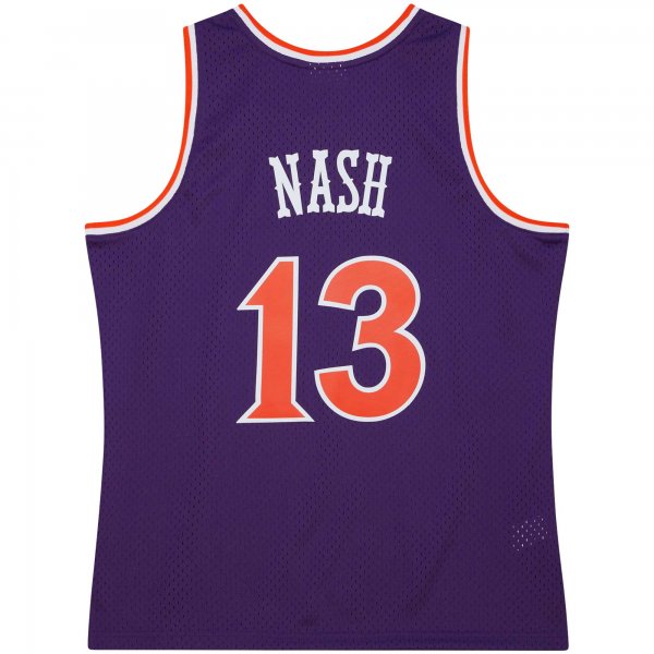 Men's Phoenix Suns Steve Nash Mitchell & Ness Purple 2001/02 Hardwood Classics Swingman Jersey