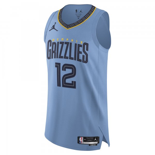 Men's Memphis Grizzlies Ja Morant Jordan Brand Light Blue Player Jersey - Statement Edition