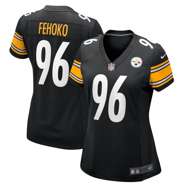 Women's Pittsburgh Steelers Breiden Fehoko Nike  Black  Game Jersey