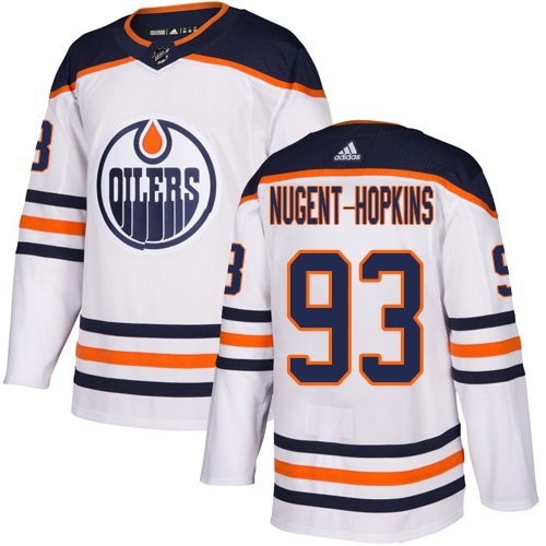 Adidas Edmonton Oilers #93 Ryan Nugent-Hopkins White Road Stitched Youth NHL Jersey