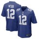 Men's New York Giants Davis Webb Nike Royal Game Player Jersey