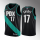 Portland Trail Blazers Shaedon Sharpe #17 Black 2022-23 City Edition Jersey