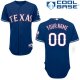 Texas Rangers Blue Men's Customized Cool Base MLB Jersey