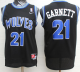 Men's Nike Minnesota Timberwolves #21 Kevin Garnett Black Rookie NBA Jersey