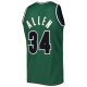 Men's Milwaukee Bucks Ray Allen Mitchell & Ness Hunter Green 2000/01 Hardwood Classics Off-Court Swingman Jersey