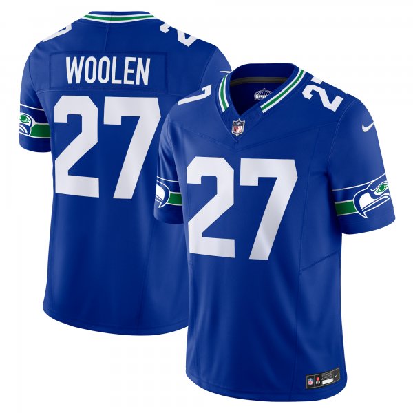 Men's Seattle Seahawks Tariq Woolen Nike Royal Vapor F.U.S.E. Limited Jersey