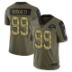 Los Angeles Rams Aaron Donald Olive 2021 Salute To Service Limited Men's NFL Jersey