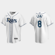 Men's Tampa Bay Rays #8 Brandon Lowe Home White MLB Jersey