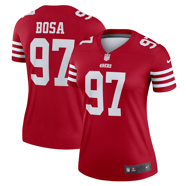 Women's San Francisco 49ers Nick Bosa Nike Scarlet Legend Jersey-(2022 New Style)