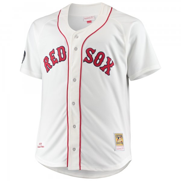 Men's Boston Red Sox David Ortiz Mitchell & Ness White Big & Tall Home Player Jersey