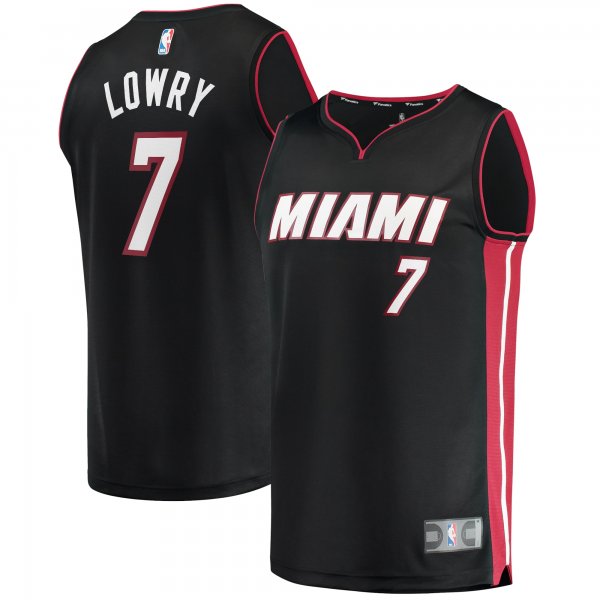 Men's Miami Heat Kyle Lowry Fanatics Black Fast Break Replica Jersey - Icon Edition