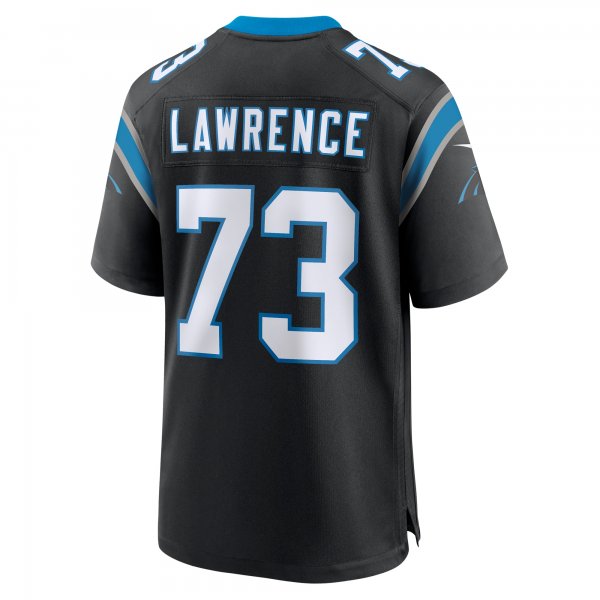 Men's Carolina Panthers Rashard Lawrence Nike  Black  Game Jersey