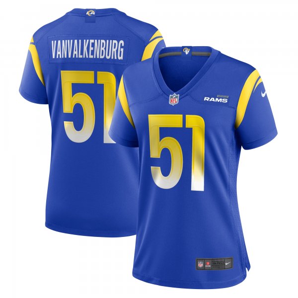 Women's Los Angeles Rams Zach VanValkenburg Nike Royal Team Game Jersey