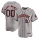 Men's Houston Astros  Nike Gray Away Limited Custom Jersey