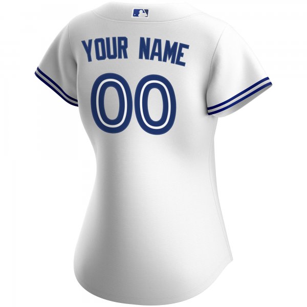 Women's Toronto Blue Jays Nike White Home Replica Custom Jersey