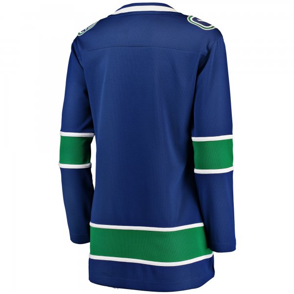 Women's Vancouver Canucks Fanatics Blue Breakaway Home Jersey