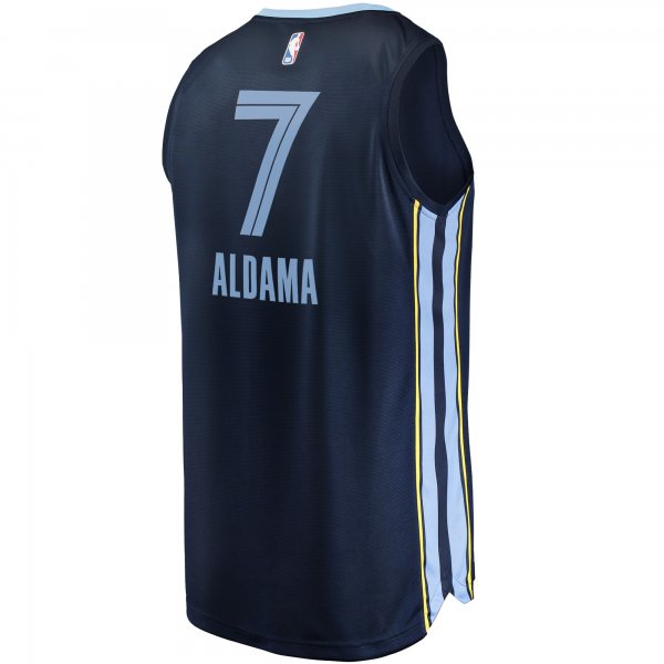 Men's Memphis Grizzlies Santi Aldama Fanatics Navy Fast Break Replica Jersey - Icon Edition