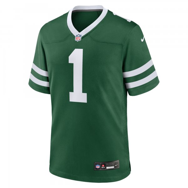 Men's New York Jets  Nike Legacy Green #1 Dad Game Jersey