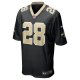 Men's New Orleans Saints Lonnie Johnson Nike Black Game Player Jersey