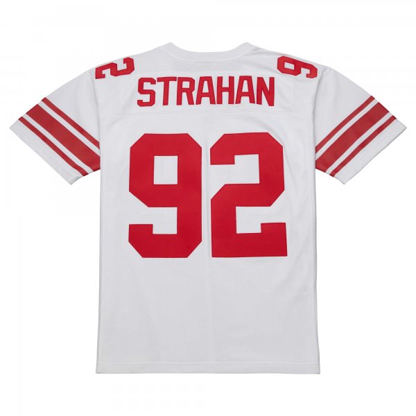 Men's New York Giants Michael Strahan Mitchell & Ness White Legacy Replica Jersey