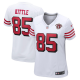 Women's San Francisco 49ers George Kittle Nike White 75th Anniversary 2nd Alternate Game Jersey-(2022 New Style)