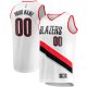 Men's Portland Trail Blazers Fanatics White Fast Break Custom Replica Jersey - Association Edition