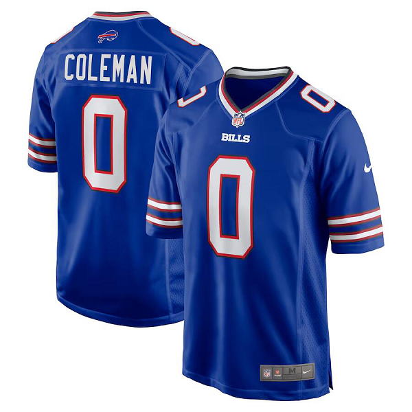 Men's Buffalo Bills #0 Keon Coleman Nike Royal 2024 NFL Draft Player Limited NFL Jersey