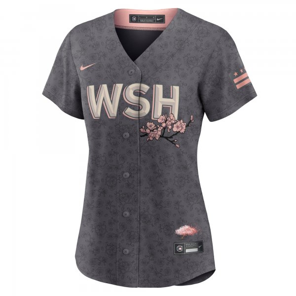 Women's Washington Nationals Stephen Strasburg Nike Gray City Connect Replica Player Jersey