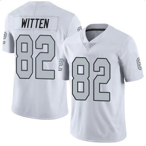 Men's Nike Las Vegas Raiders #82 Jason Witten White NFL Rush Vapor Untouchable Jersey