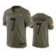 Baltimore Ravens Rashod Bateman Olive 2022 Salute To Service Limited Jersey #7