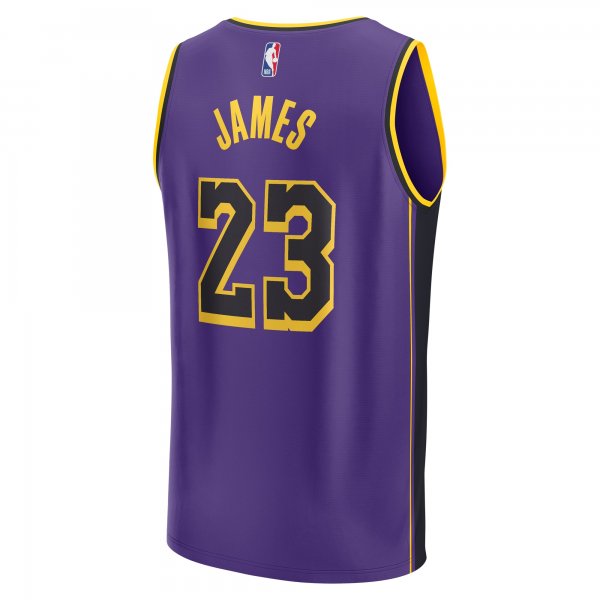 Youth Los Angeles Lakers LeBron James Fanatics Purple Fast Break Replica Player Jersey - Statement Edition