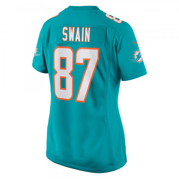 Women's Miami Dolphins Freddie Swain Nike  Aqua  Game Jersey