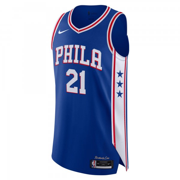 Men's Philadelphia 76ers Joel Embiid Nike Royal Jersey - Icon Edition