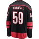 Men's Carolina Hurricanes Jake Guentzel Fanatics Black Home Breakaway Jersey